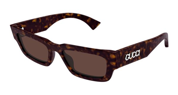 Gucci Mężczyzna Gucci GG1838S 002 Okulary przeciwsłoneczne Acetat Hawana Brązowy Kwadratowy