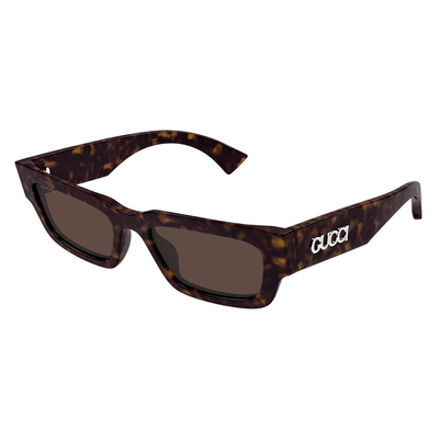Gucci Mężczyzna Gucci GG1838S 002 Okulary przeciwsłoneczne Acetat Hawana Brązowy Kwadratowy - Thumbnail 2