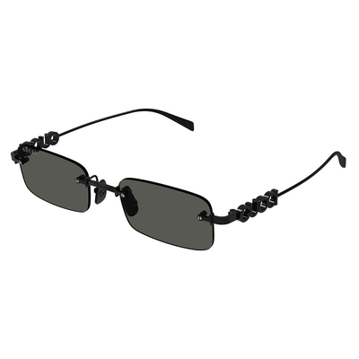 Gucci Mężczyzna Gucci GG1808S 001 Okulary przeciwsłoneczne Metal Czarny Szary Kwadratowy - Thumbnail 2