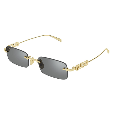 Gucci Mężczyzna Gucci GG1808S 003 Okulary przeciwsłoneczne Metal Złoty Szary Kwadratowy - Thumbnail 2