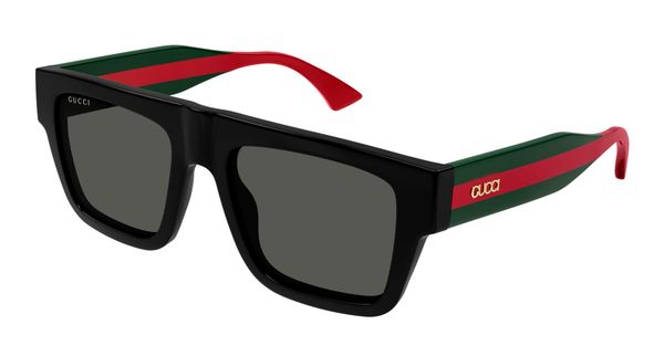 Gucci Mężczyzna Gucci GG1868S 001 Okulary przeciwsłoneczne Acetat Czarny Szary Kwadratowy