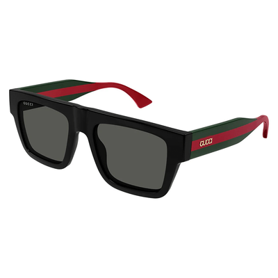 Gucci Mężczyzna Gucci GG1868S 001 Okulary przeciwsłoneczne Acetat Czarny Szary Kwadratowy - Thumbnail 2