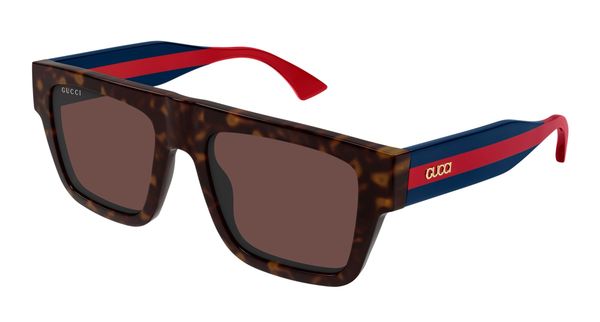 Gucci Mężczyzna Gucci GG1868S 002 Okulary przeciwsłoneczne Acetat Hawana Brązowy Kwadratowy