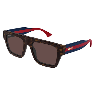 Gucci Mężczyzna Gucci GG1868S 002 Okulary przeciwsłoneczne Acetat Hawana Brązowy Kwadratowy - Thumbnail 2