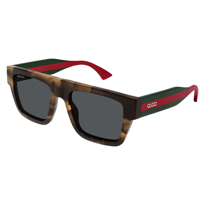 Gucci Mężczyzna Gucci GG1868S 003 Okulary przeciwsłoneczne Acetat Hawana Szary Kwadratowy - Thumbnail 2