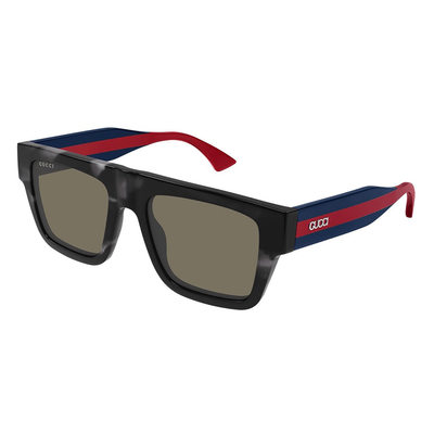 Gucci Mężczyzna Gucci GG1868S 004 Okulary przeciwsłoneczne Acetat Hawana Brązowy Kwadratowy - Thumbnail 2