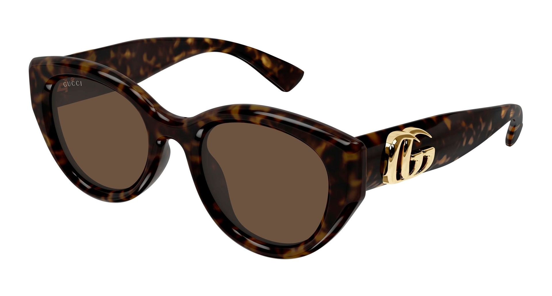 Gucci Kobieta Gucci GG1976SK 003 Okulary przeciwsłoneczne Wstrzyknięty Hawana Brązowy Okrągły - Image 1