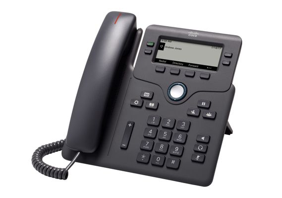 Cisco IP Phone 6841 with Multi-Platform Phone Firmware. 3.5-inch Greys