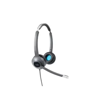 Cisco Headset 522. Wired Dual On-Ear 3.5 mm Headset with USB-A Adapter - Thumbnail 2