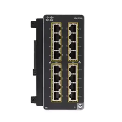 Cisco Catalyst IE3300 Managed L2 Gigabit Ethernet (10/100/1000) Black - Thumbnail 3
