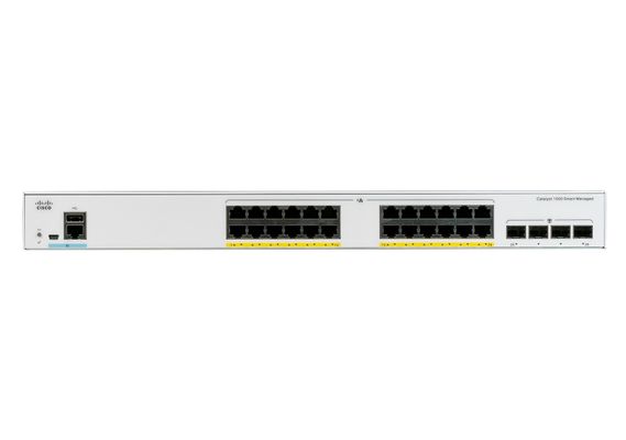Cisco Catalyst 1000-24P-4G-L Network Switch. 24 Gigabit Ethernet (GbE)