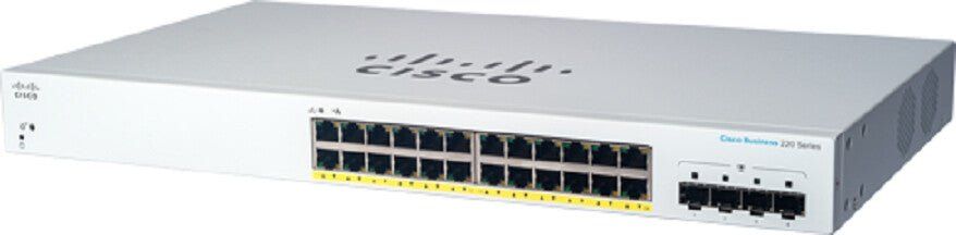 Cisco CBS220-24P-4G Managed L2 Gigabit Ethernet (10/100/1000) Power ov - Image 1