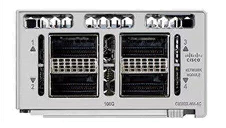 Cisco C9300X-NM-4C network switch module 40 Gigabit Ethernet. 100 Giga