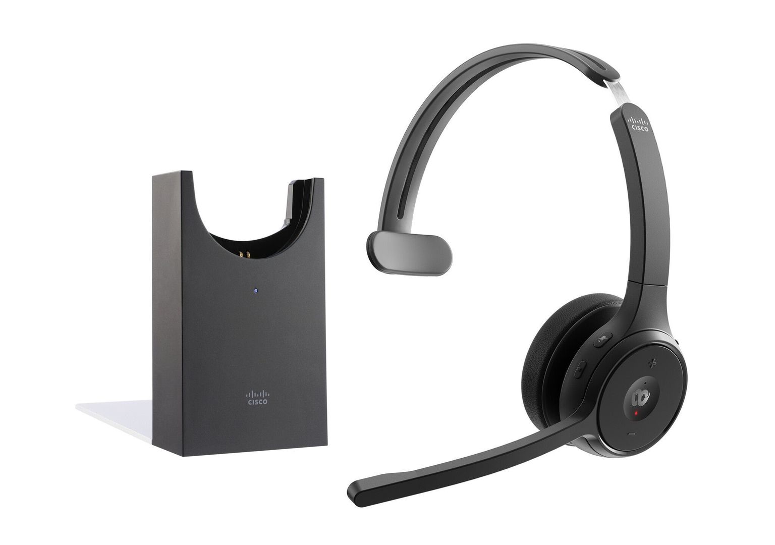Cisco Headset 721. Wireless Single On-Ear Bluetooth Headphones. Webex - Image 1