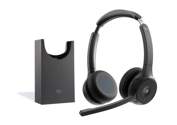 Cisco Headset 722. Wireless Dual On-Ear Bluetooth Headphones. Webex Bu