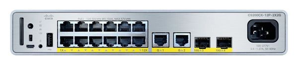 Cisco C9200CX-12P-2X2G-E network switch Managed Gigabit Ethernet (10/1