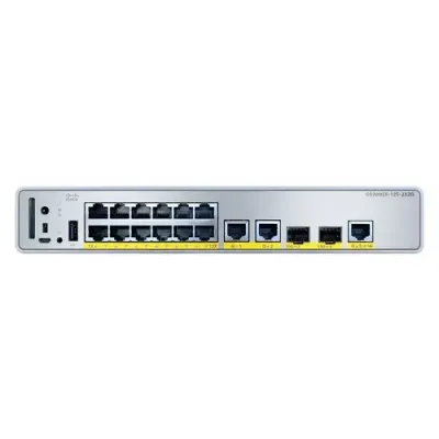 Cisco C9200CX-12T-2X2G-A network switch Managed Gigabit Ethernet (10/1 - Thumbnail 3