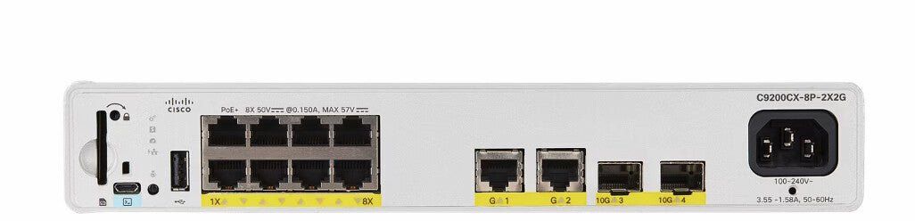 Cisco Catalyst C9200CX-8P-2X2G-A network switch Managed L2/L3 Gigabit - Image 1