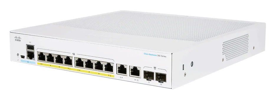 Cisco CBS250-8P-E-2G Managed L2/L3 Gigabit Ethernet (10/100/1000) Power over Ethernet (PoE) 1U Silver - Image 1