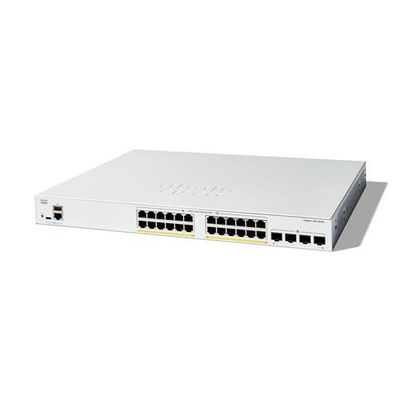 Cisco Catalyst 1300-24FP-4G Managed Switch. 24 Port GE. Full PoE. 4x1G