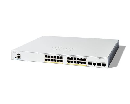 Cisco Catalyst 1300-24FP-4X Managed Switch. 24 Port GE. Full PoE. 4x10