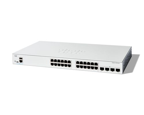 Cisco Catalyst 1300-24T-4G Managed Switch. 24 Port GE. 4x1GE SFP. Limi