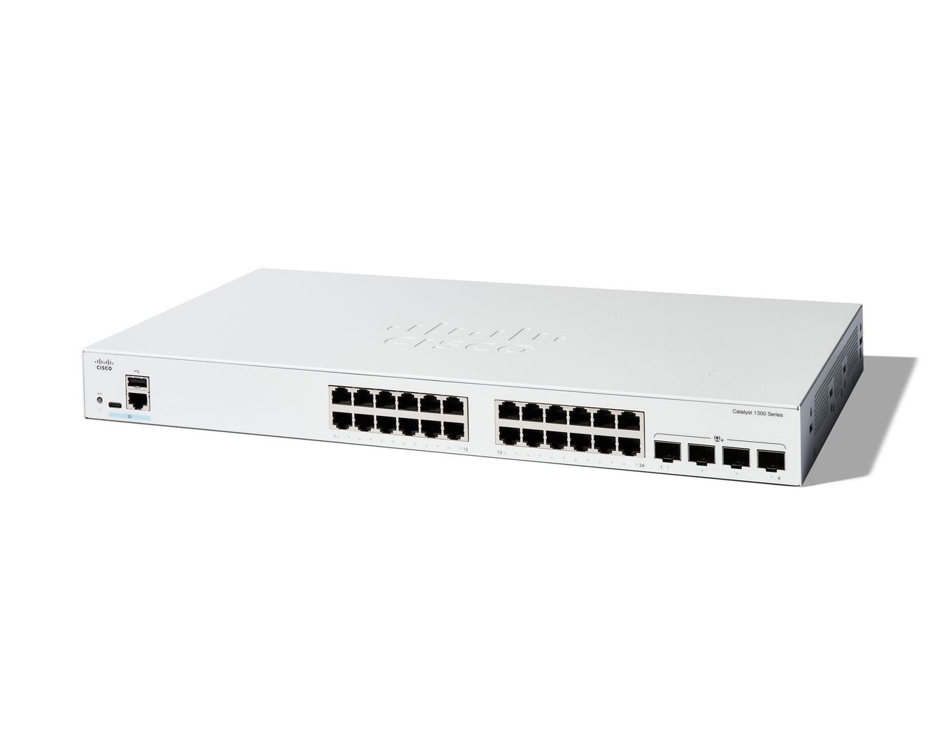 Cisco Catalyst 1300-24T-4X Managed Switch. 24 Port GE. 4x10GE SFP+. Li - Image 1