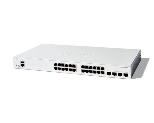 Cisco Catalyst 1300-24T-4X Managed Switch. 24 Port GE. 4x10GE SFP+. Li