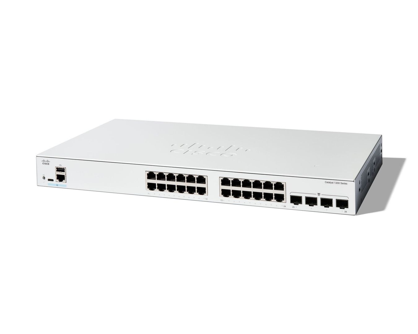 Cisco Catalyst 1200-24T-4G Smart Switch. 24 Port GE. 4x1GE SFP. Limite - Image 1