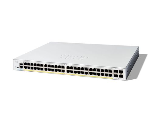 Cisco Catalyst 1300-48FP-4X Managed Switch. 48 Port GE. Full PoE. 4x10