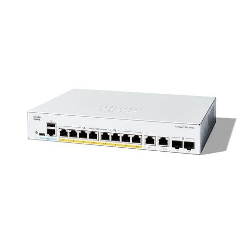 Cisco Catalyst 1300-8FP-2G Managed Switch. 8 Port GE. Full PoE. 2x1GE - Image 1