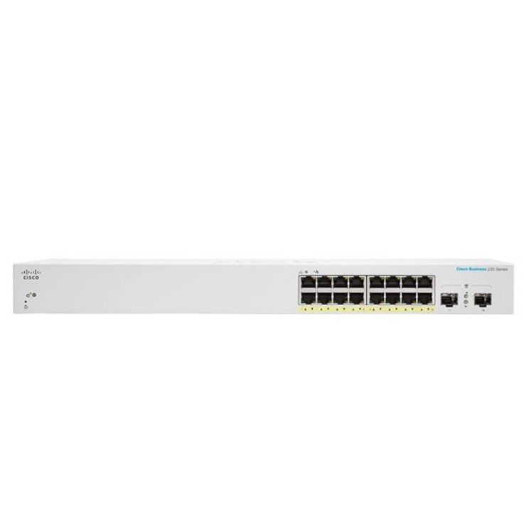 Cisco CBS220-16P-2G Managed L2 Gigabit Ethernet (10/100/1000) Power over Ethernet (PoE) White - Image 1