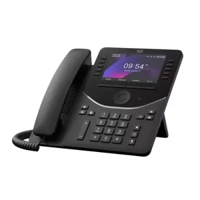 Cisco 9861 IP phone Black. Carbon 10 lines LCD Wi-Fi - Thumbnail 2