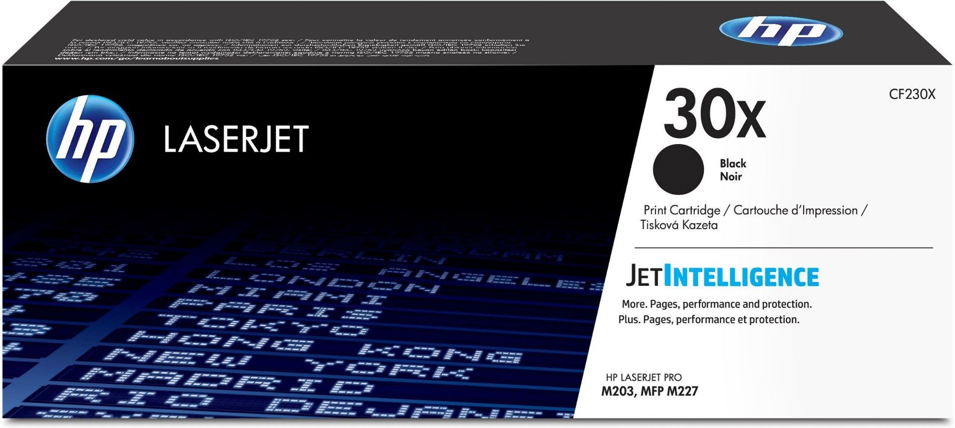 HP 30X Black Toner Cartridge, Black - Image 1