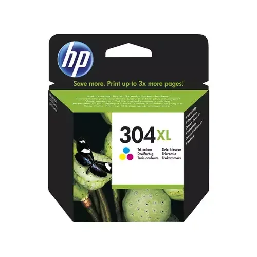 HP 304XL Tri-Colour Original High Capacity Ink Cartridge - Image 1