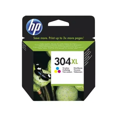 HP 304XL Tri-Colour Original High Capacity Ink Cartridge