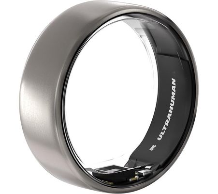 ULTRAHUMAN Ring Air - Raw Titanium, Size 8, Silver/Grey - Thumbnail 2