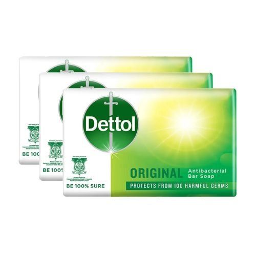 Dettol Original Antibacterial Soap Bar 60g 3 Pack BBE05/25 - Image 1