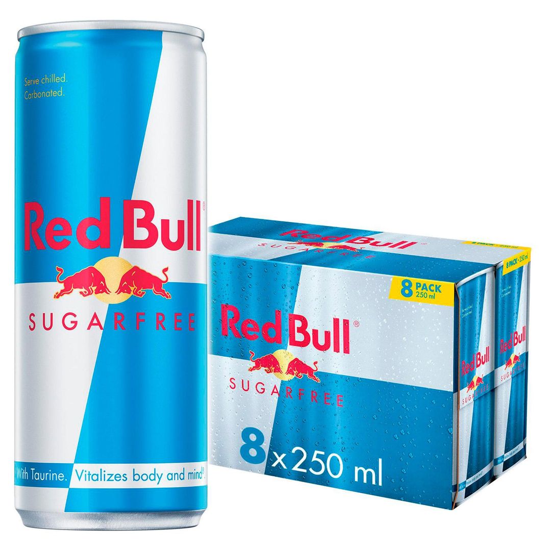 Red Bull Sugarfree Energy Drink 250ml 8 Pack - Image 1
