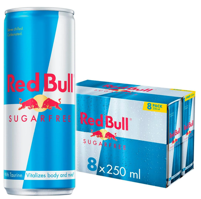 Red Bull Sugarfree Energy Drink 250ml 8 Pack - Thumbnail 2