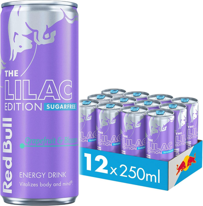 Red Bull The Lilac Edition - Grapefruit and Blossom Sugar Free Energy Drink Multipack, 12 x 250 ml - Thumbnail 2
