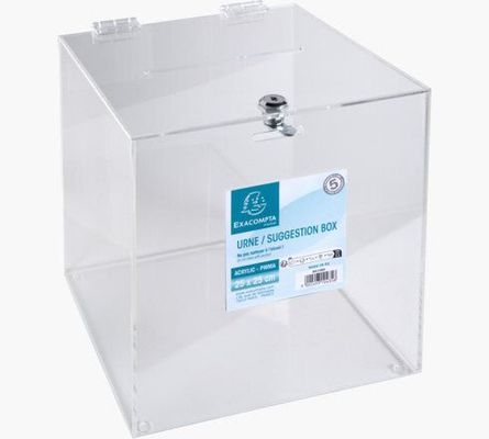 Exacompta 89158D money box Transparent Polymethyl methacrylate (PMMA)