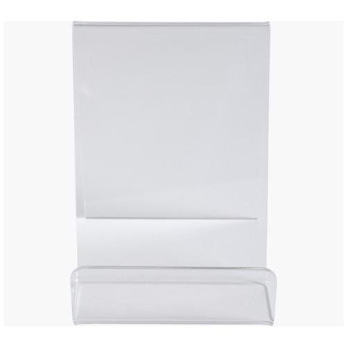 Exacompta Acrylic Display Easel 100 x 110 x 150mm Clear - 88258D - Image 1