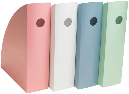 Exacompta Autentik Magazine Files A4+ Assorted (Pack of 4) 182303SETD