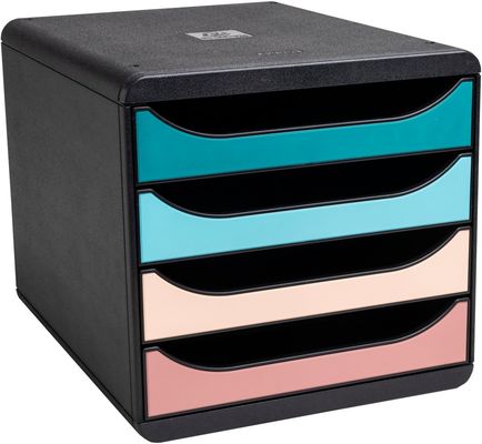Exacompta Skandi big box 4 drawer filing module - assorted colours - new