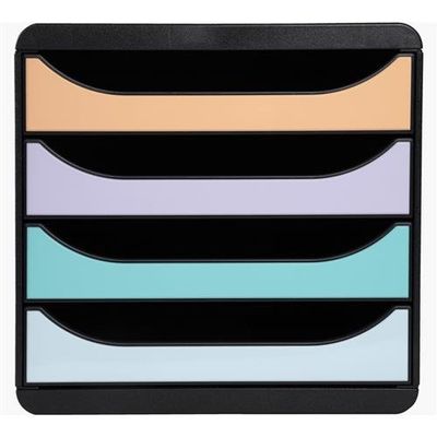 Exacompta 3104296D file storage box Plastic Beige. Black. Green. Grey.