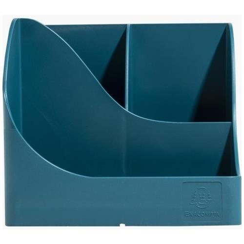 Exacompta Neodeco Pen Wave Pen Pot 155X199x109mm Duck Blue (Each) - 69528D - Image 1