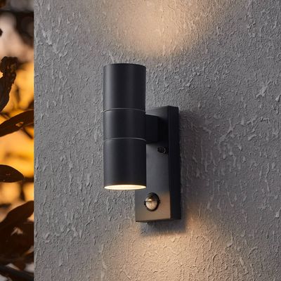 EGLO Riga 5 Outdoor Wall Light with sensor Anthracite - Grey