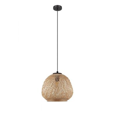 EGLO Dembleby hanging light, 1-bulb, natural