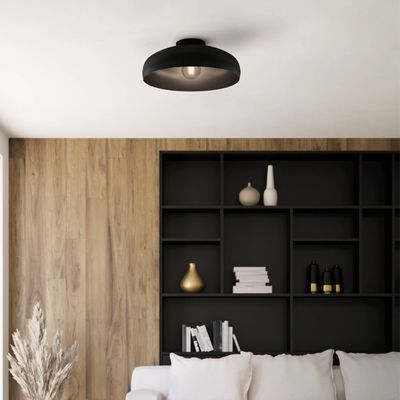 EGLO Mogano ceiling light, Ø 40 cm, black, steel